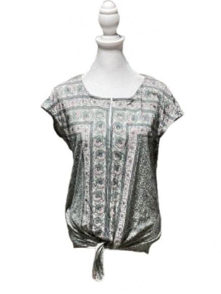 Lucky Brand Tie Front Top